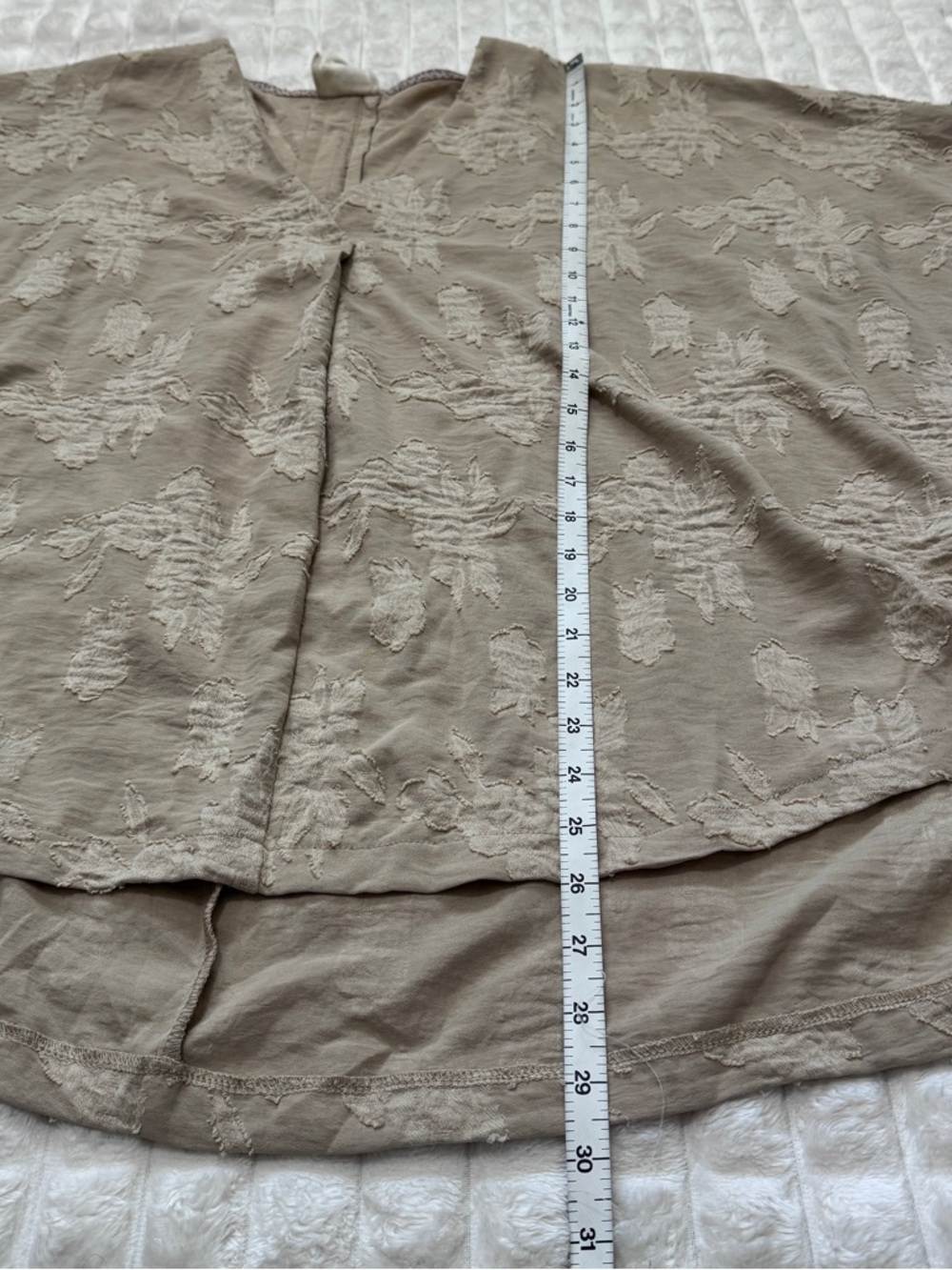 Umgee Large Floral Jacquard Oversized Blouse Top - Picture 6 of 8